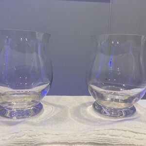 Elegant Clear Glass Hurricanes (3)